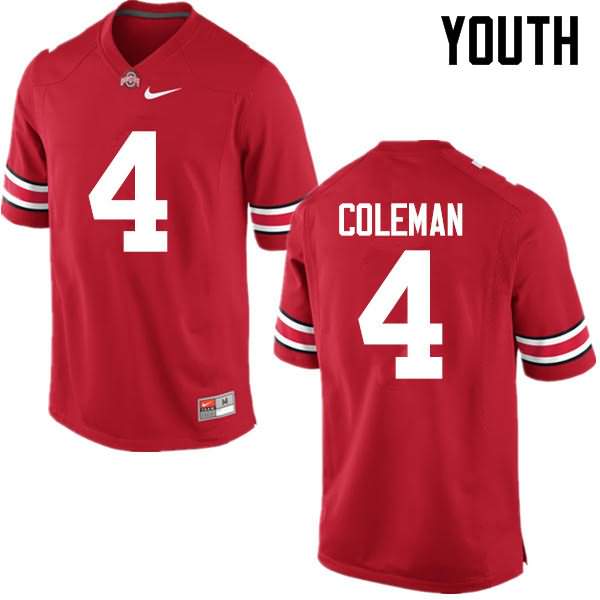 Youth Nike Ohio State Buckeyes Kurt Coleman #4 Red College Football Jersey Special GRQ61Q4P