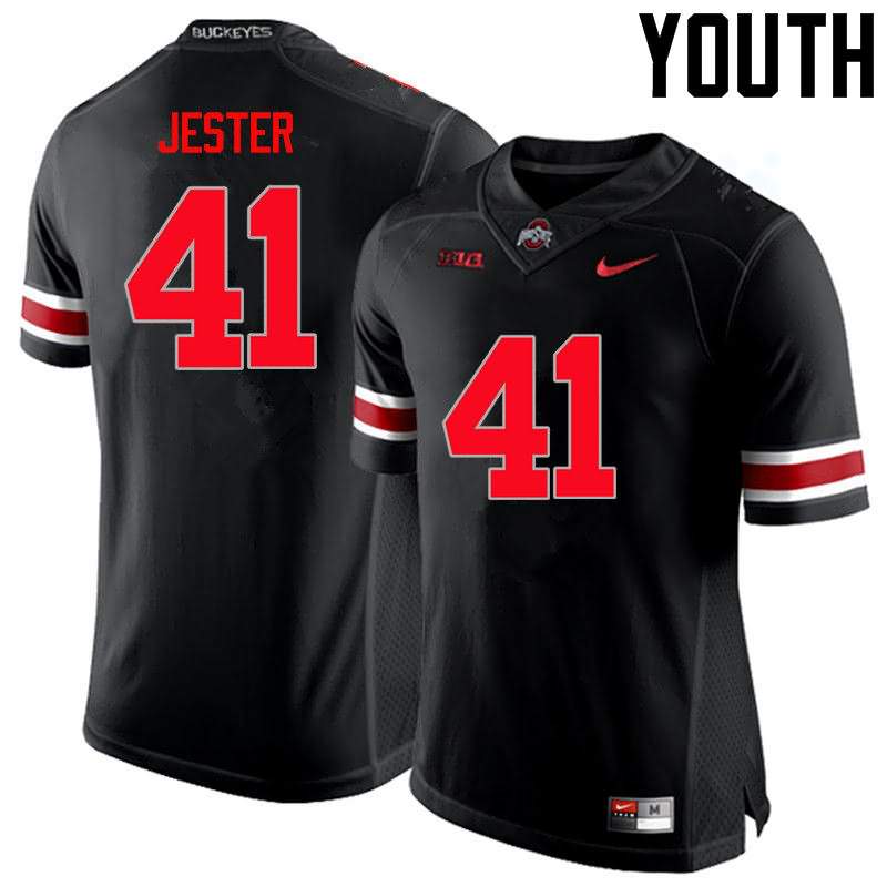 Youth Nike Ohio State Buckeyes Hayden Jester #41 Black College Limited Football Jersey Copuon EBQ31Q8B