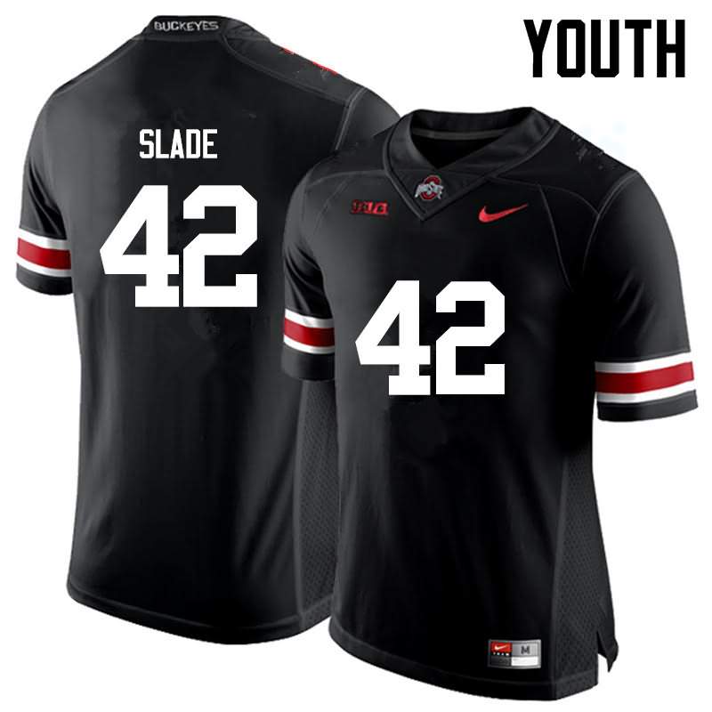 Youth Nike Ohio State Buckeyes Darius Slade #42 Black College Football Jersey Official JXB47Q2R