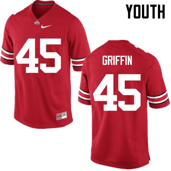 Youth Nike Ohio State Buckeyes Archie Griffin #45 Red College Football Jersey New DVF30Q6W
