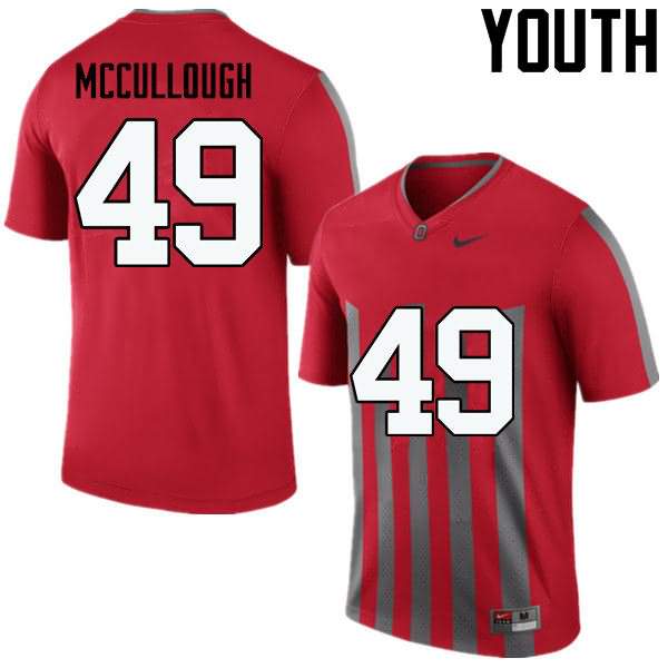 Youth Nike Ohio State Buckeyes Liam McCullough #49 Throwback College Football Jersey Black Friday FDP81Q1F