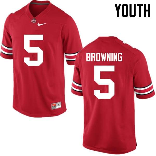 Youth Nike Ohio State Buckeyes Baron Browning #5 Red College Football Jersey Top Deals EOR56Q5S