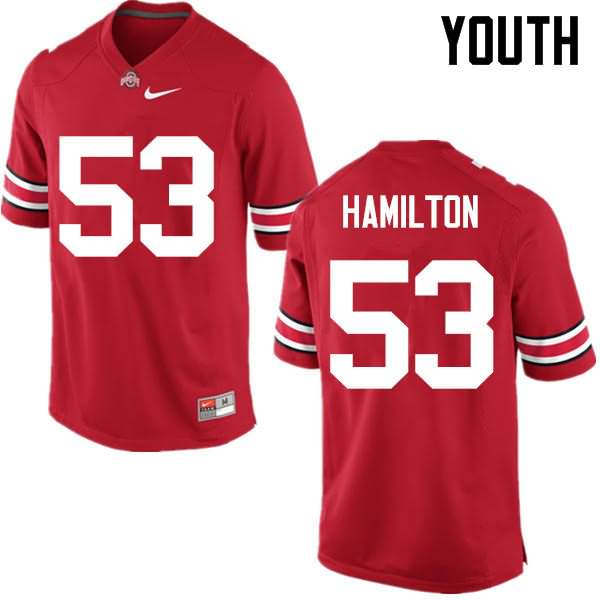 Youth Nike Ohio State Buckeyes Davon Hamilton #53 Red College Football Jersey For Fans ORL78Q3G