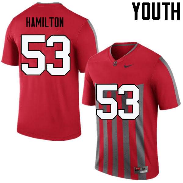 Youth Nike Ohio State Buckeyes Davon Hamilton #53 Throwback College Football Jersey Sport GPM76Q5S