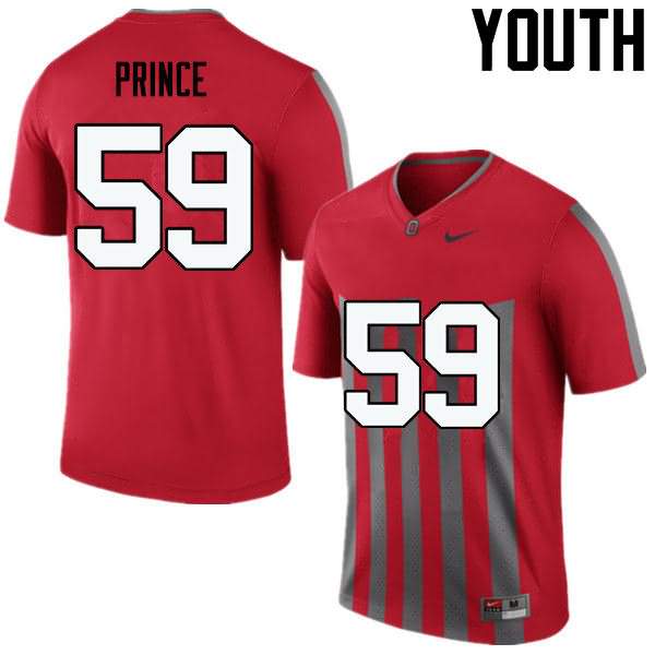 Youth Nike Ohio State Buckeyes Isaiah Prince #59 Throwback College Football Jersey February ADD78Q0I