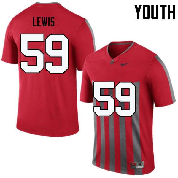 Youth Nike Ohio State Buckeyes Tyquan Lewis #59 Throwback College Football Jersey New NIM21Q7G