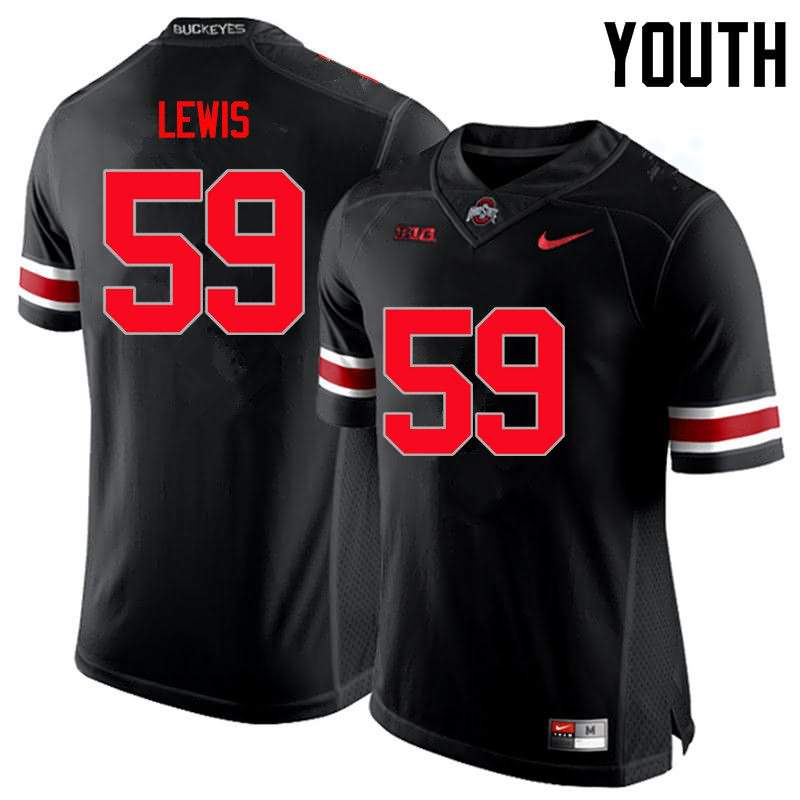 Youth Nike Ohio State Buckeyes Tyquan Lewis #59 Black College Limited Football Jersey October OPD20Q3R