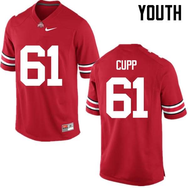 Youth Nike Ohio State Buckeyes Gavin Cupp #61 Red College Football Jersey Official QRN15Q5G