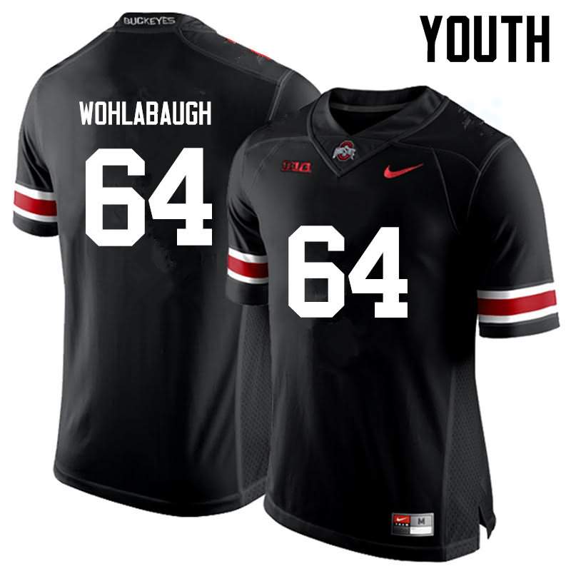 Youth Nike Ohio State Buckeyes Jack Wohlabaugh #64 Black College Football Jersey Athletic JUT61Q7J