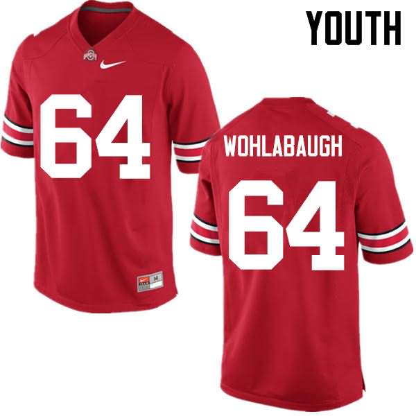 Youth Nike Ohio State Buckeyes Jack Wohlabaugh #64 Red College Football Jersey April URL46Q7C