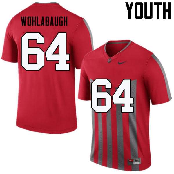 Youth Nike Ohio State Buckeyes Jack Wohlabaugh #64 Throwback College Football Jersey Top Quality QFQ61Q7E