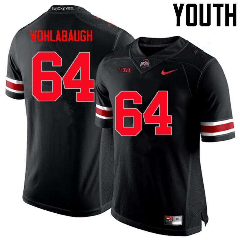 Youth Nike Ohio State Buckeyes Jack Wohlabaugh #64 Black College Limited Football Jersey Ventilation RYL32Q1P