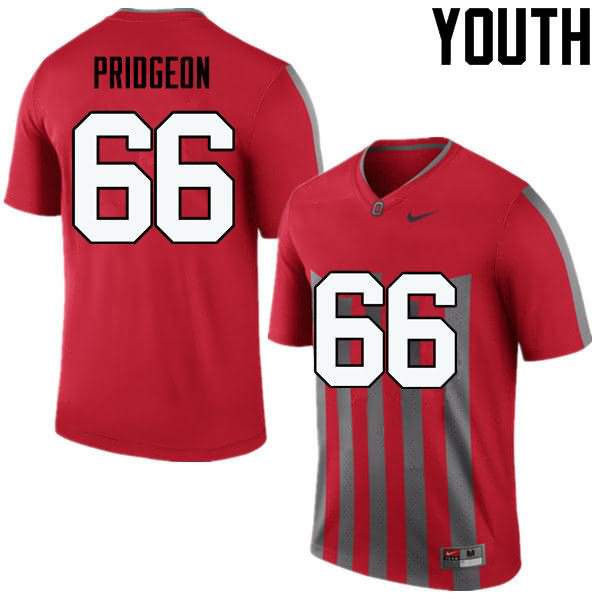 Youth Nike Ohio State Buckeyes Malcolm Pridgeon #66 Throwback College Football Jersey Anti-slip CAH27Q7R