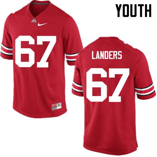 Youth Nike Ohio State Buckeyes Robert Landers #67 Red College Football Jersey Wholesale DSC71Q6U