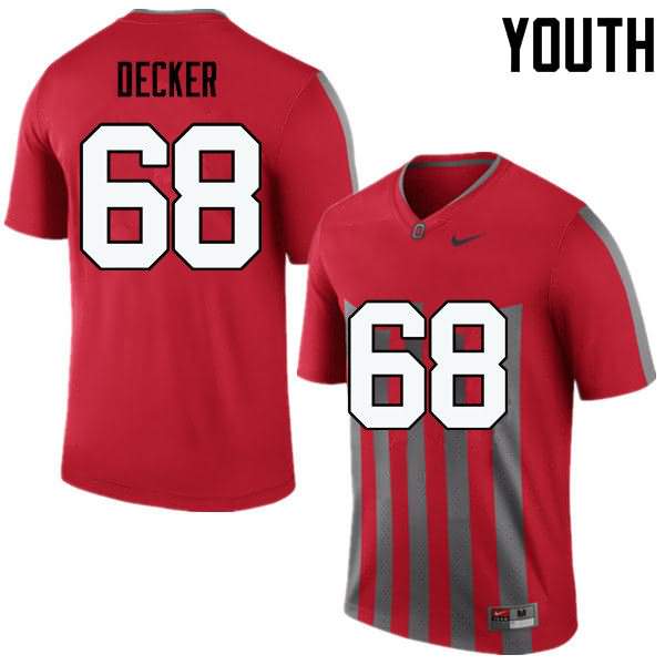 Youth Nike Ohio State Buckeyes Taylor Decker #68 Throwback College Football Jersey On Sale OVW76Q3U