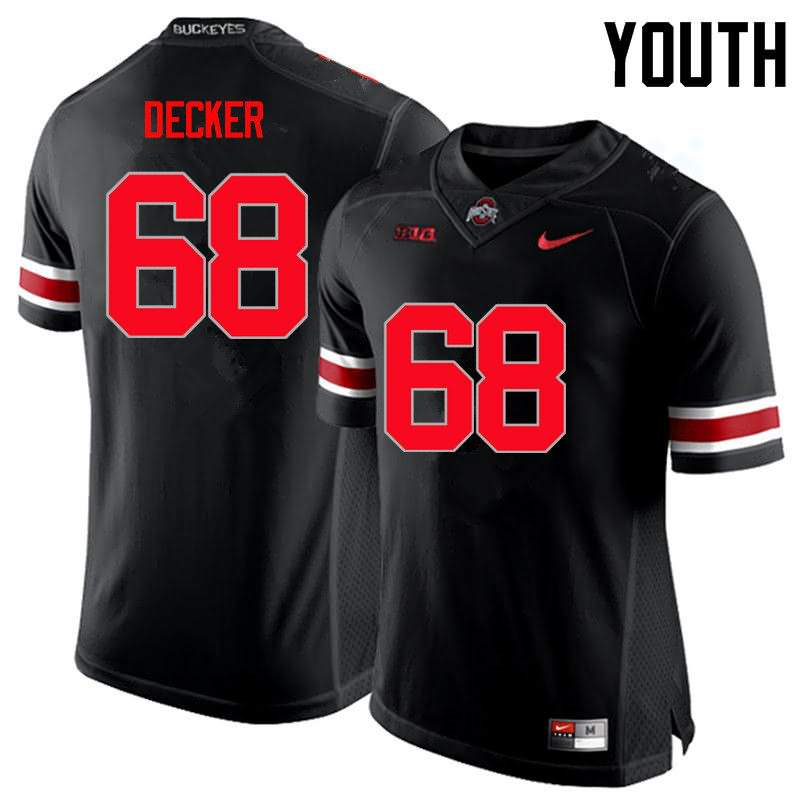 Youth Nike Ohio State Buckeyes Taylor Decker #68 Black College Limited Football Jersey Lifestyle LSJ78Q2R