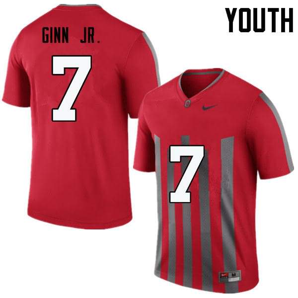 Youth Nike Ohio State Buckeyes Ted Ginn Jr. #7 Throwback College Football Jersey Ventilation LAQ67Q3L