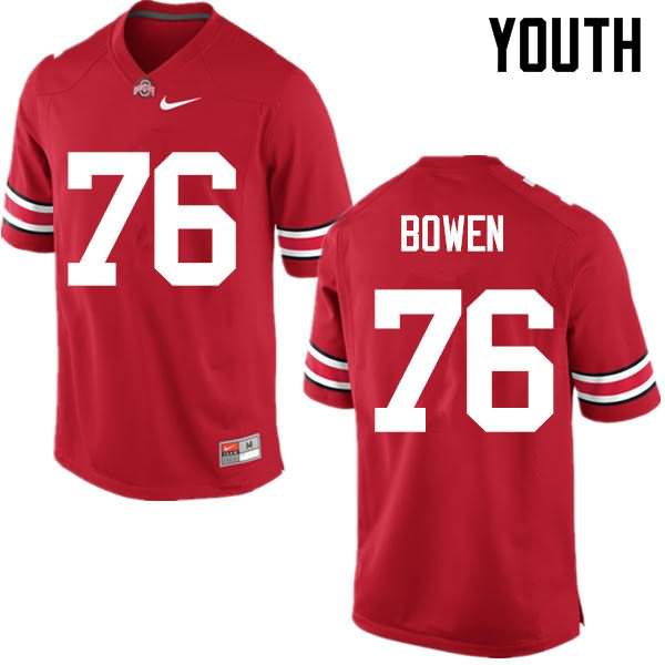 Youth Nike Ohio State Buckeyes Branden Bowen #76 Red College Football Jersey Lifestyle TPN77Q3R