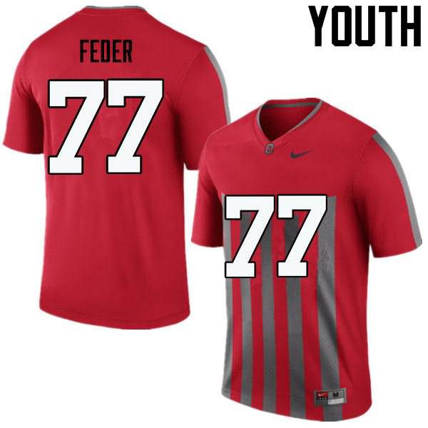 Youth Nike Ohio State Buckeyes Kevin Feder #77 Throwback College Football Jersey Best MGT00Q1D