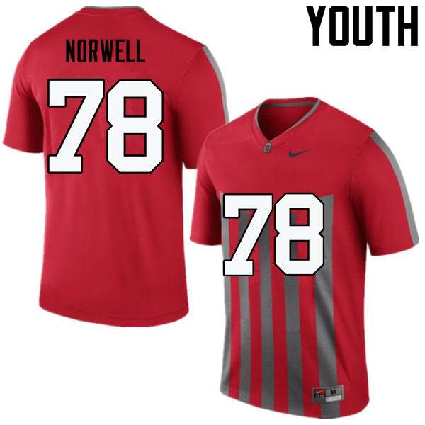 Youth Nike Ohio State Buckeyes Andrew Norwell #78 Throwback College Football Jersey Restock ZMT16Q7O