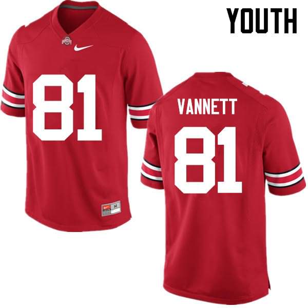 Youth Nike Ohio State Buckeyes Nick Vannett #81 Red College Football Jersey New Arrival QQF37Q8P