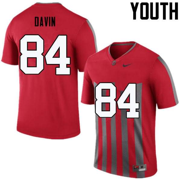 Youth Nike Ohio State Buckeyes Brock Davin #84 Throwback College Football Jersey Summer IJW38Q1E