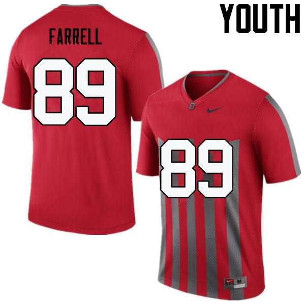Youth Nike Ohio State Buckeyes Luke Farrell #89 Throwback College Football Jersey Freeshipping CQO48Q4S