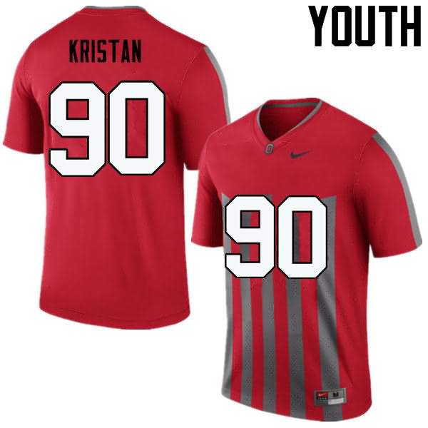 Youth Nike Ohio State Buckeyes Bryan Kristan #90 Throwback College Football Jersey Hot KNM03Q5Q
