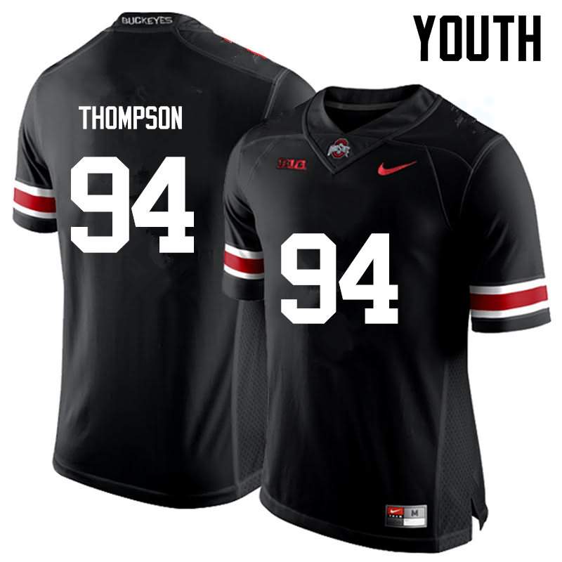 Youth Nike Ohio State Buckeyes Dylan Thompson #94 Black College Football Jersey Athletic FPI52Q5R