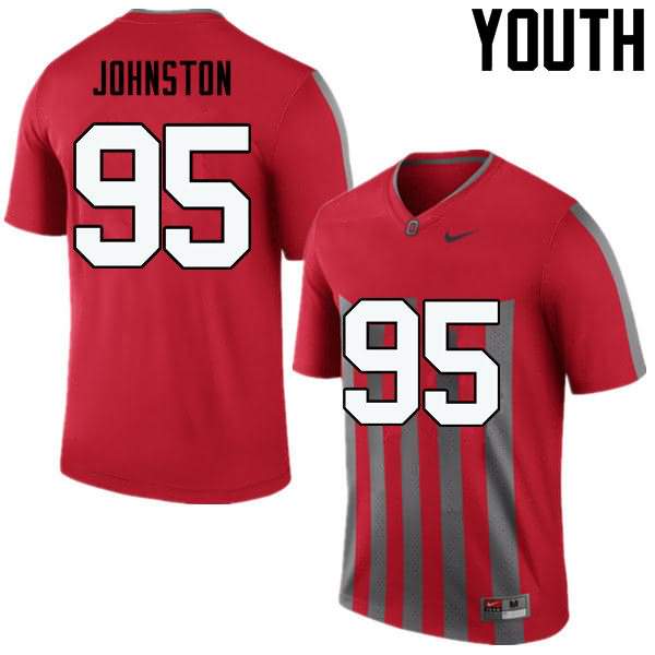 Youth Nike Ohio State Buckeyes Cameron Johnston #95 Throwback College Football Jersey Colors LJY51Q0S