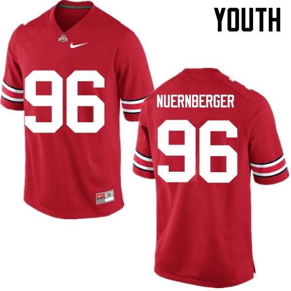 Youth Nike Ohio State Buckeyes Sean Nuernberger #96 Red College Football Jersey October MDJ10Q0L